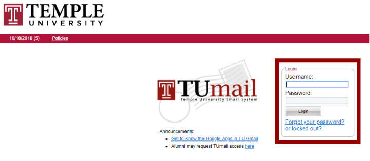 FAQs - SS TU Mail | Temple University